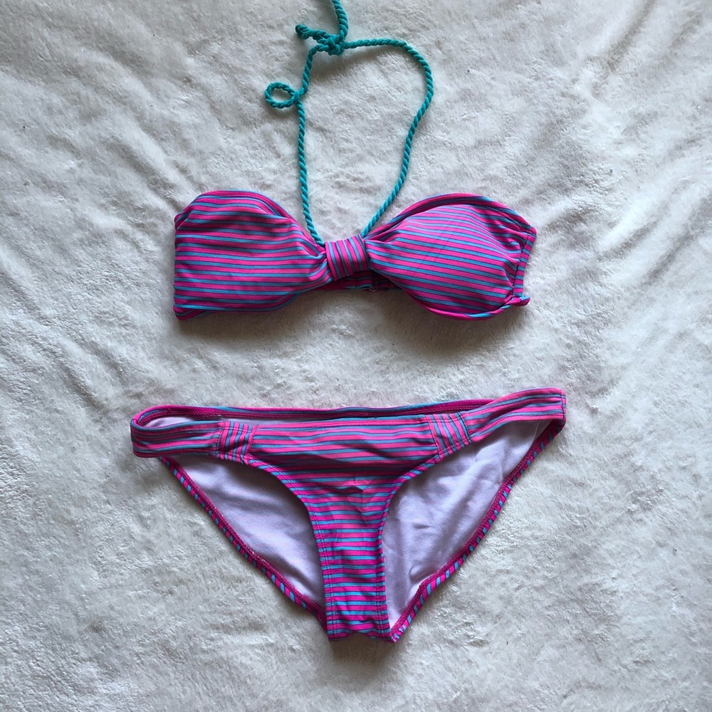 Striped bikini